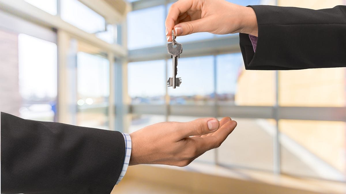 Security keys being handed over