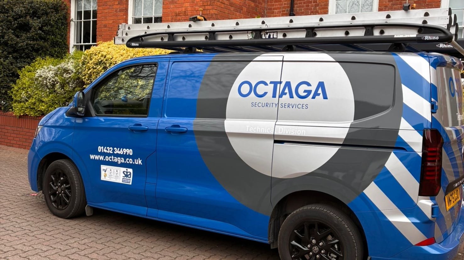 Octaga Security Services technical division van at our Hereford head office